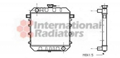 VAN WEZEL 37002030 -  Радиатор, охлаждение двигателя